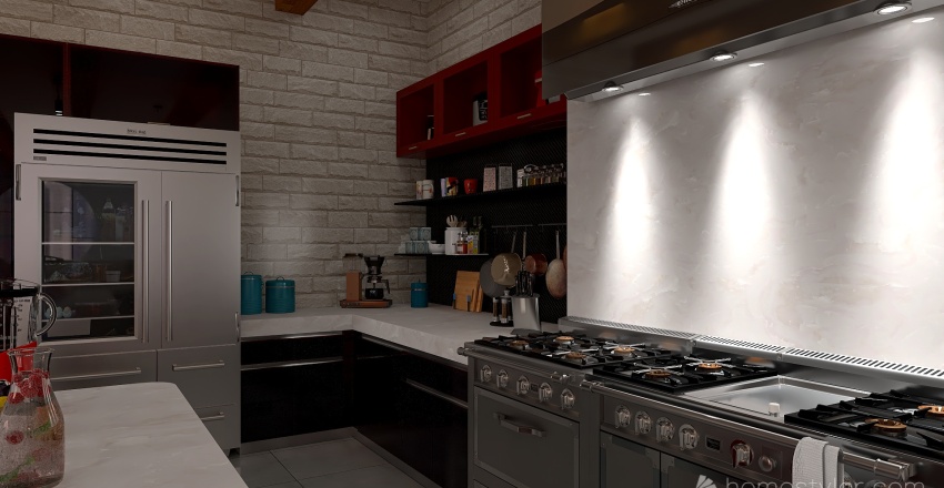 #KitchenContest RBW Loft Apt 3d design renderings