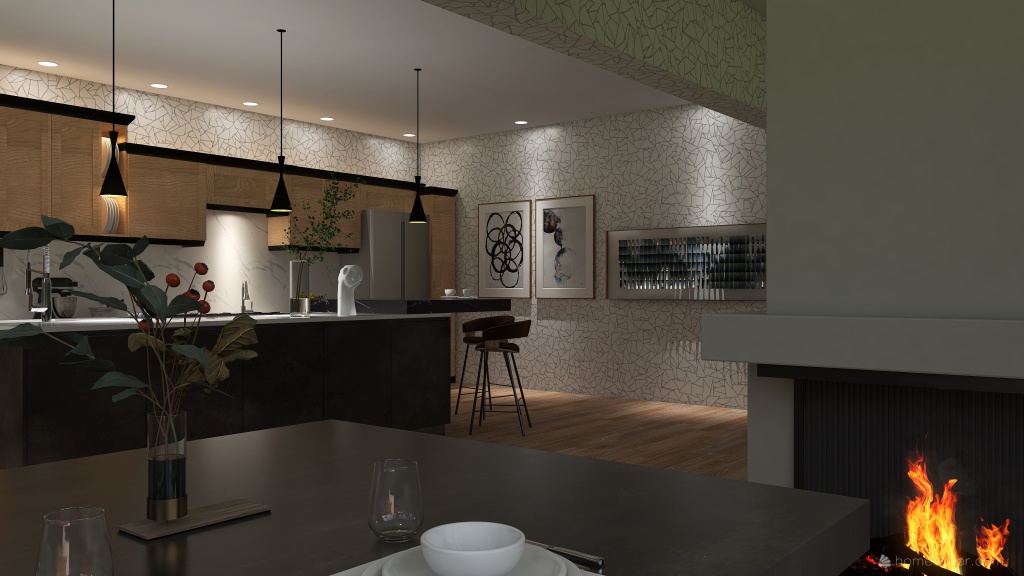 #KitchenContest - Custom Kitchen 3d design renderings