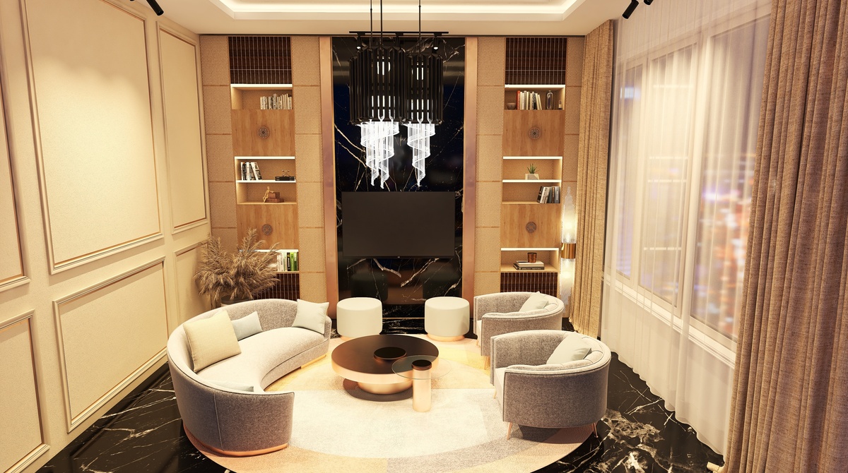 CLASSY LIVING ROOM design ideas & pictures (27 sqm)Homestyler