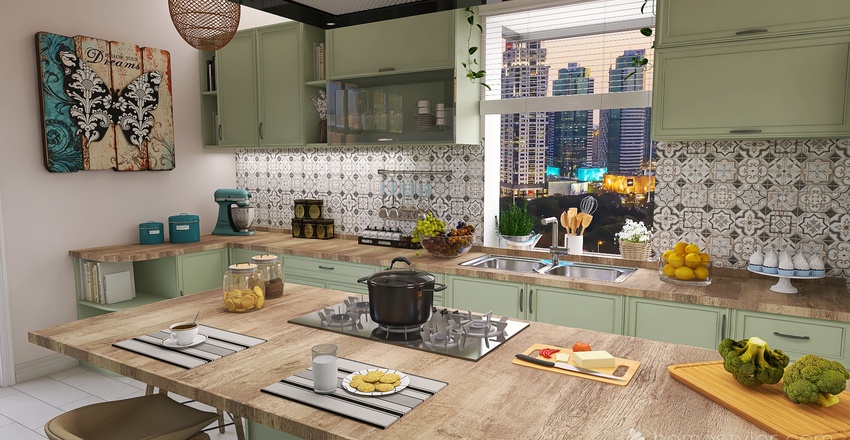 #KitchenContest overlooking the metropolis 3d design renderings
