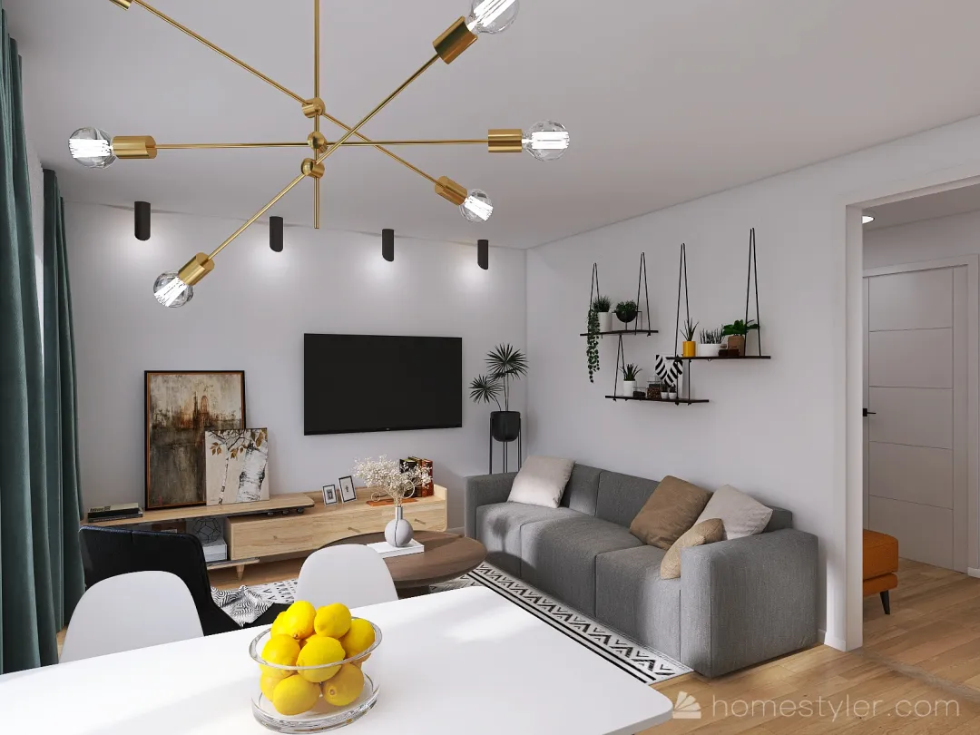 Apartment for rent - ul. Kolista Wroclaw 3d design renderings
