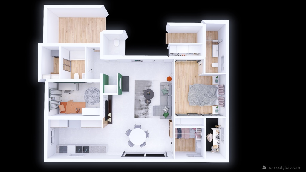 הבית של שרי ועומר 3d design renderings