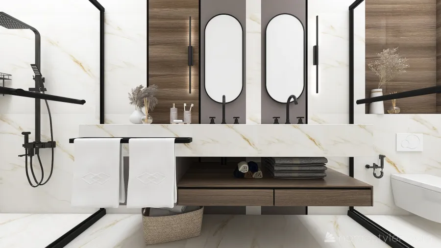 Master's Bathroom 3d design renderings