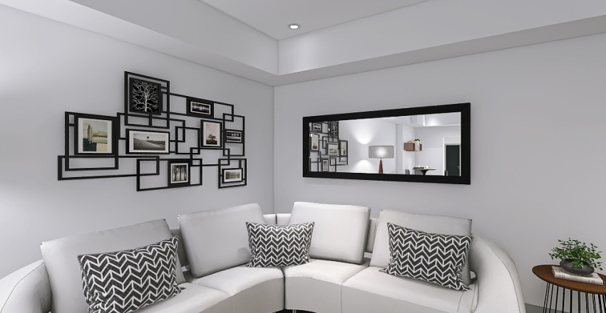 Media/Family Room 3d design renderings