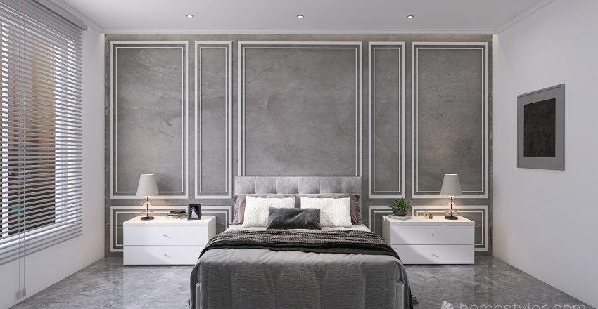 Couple's Bedroom 3d design renderings