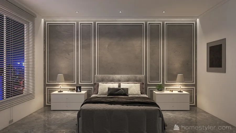 Couple's Bedroom 3d design renderings