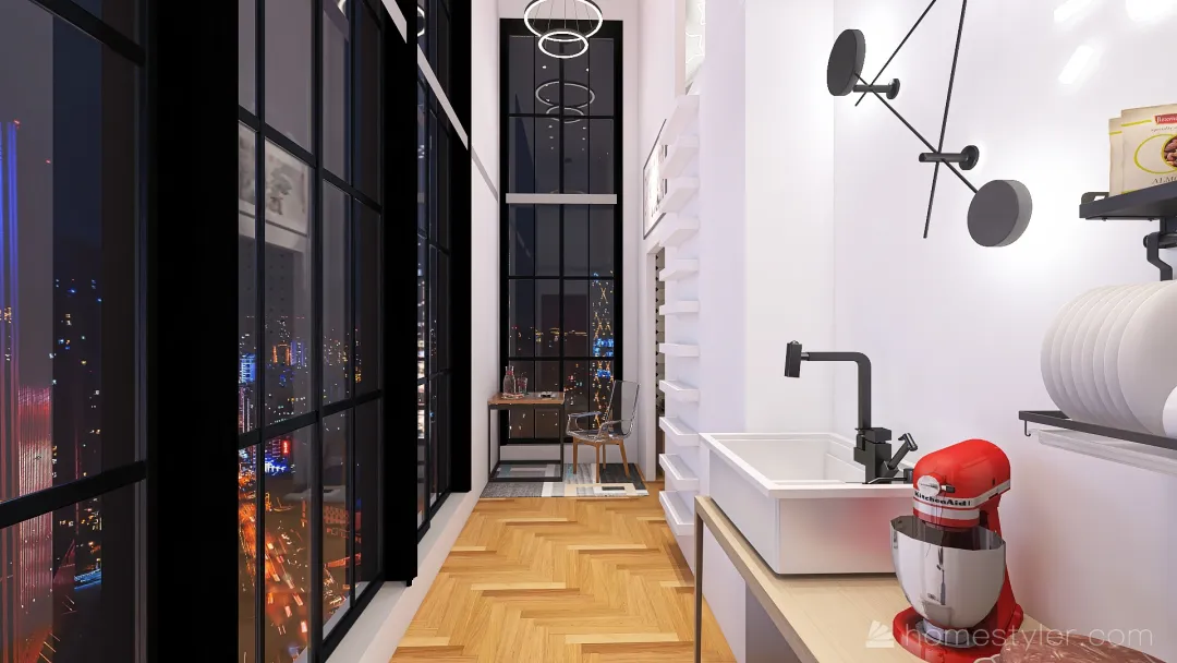 Tiny Tokyo Apartment 3d design renderings