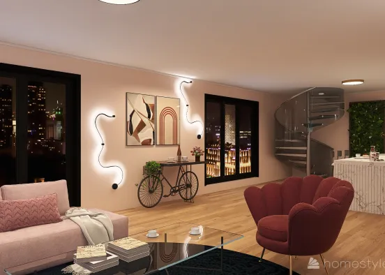 adrien's and marinette's apartement Design Rendering