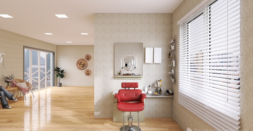 Beauty Salon. 3d design renderings