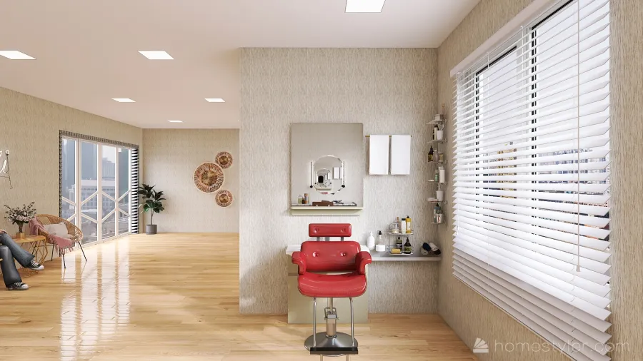 Beauty Salon. 3d design renderings