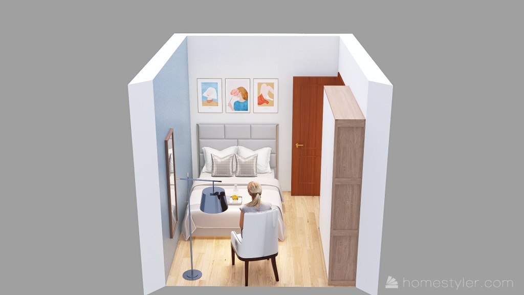 Quarto Apartamento 3d design renderings