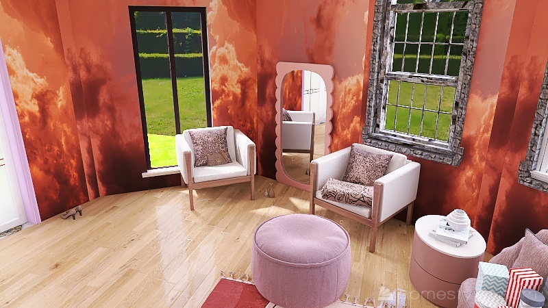Cloak Room 3d design renderings