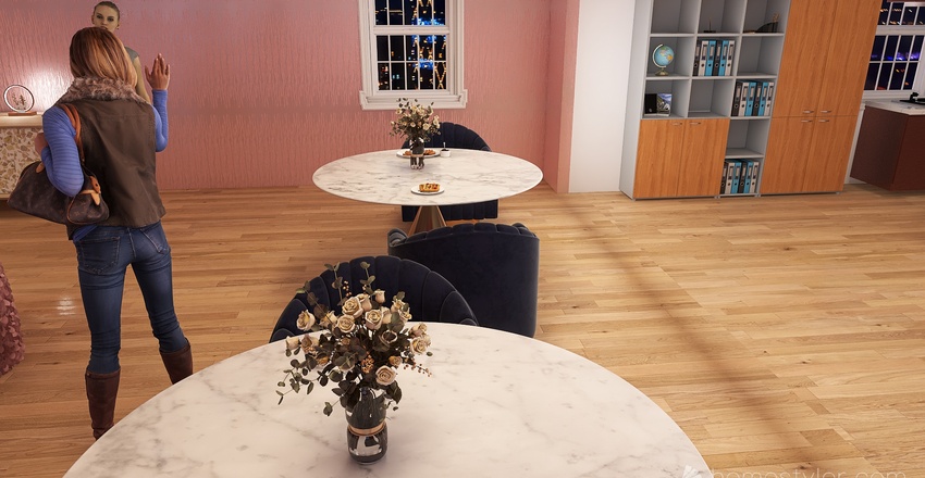 #TeaBreakContest - Pink 3d design renderings