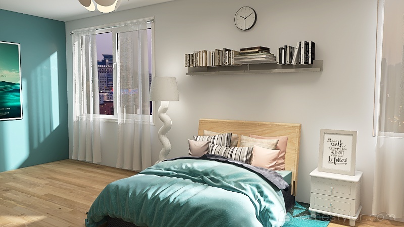 Cozy Bedroom 3d design renderings