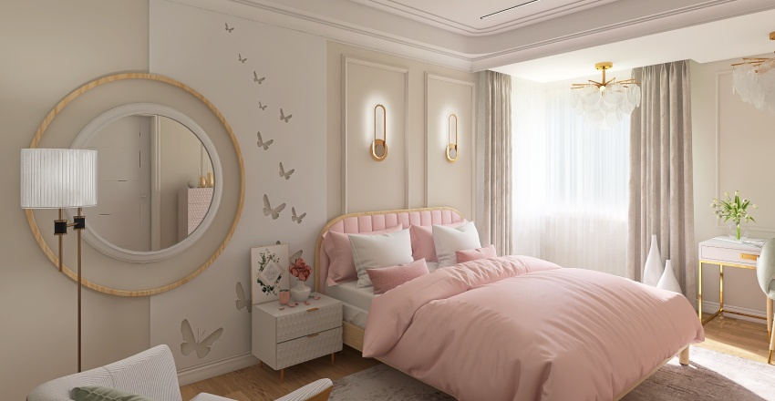 Спальня для девочки 3d design renderings