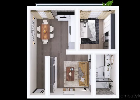 Modern Apartment Design #Residential Design Rendering