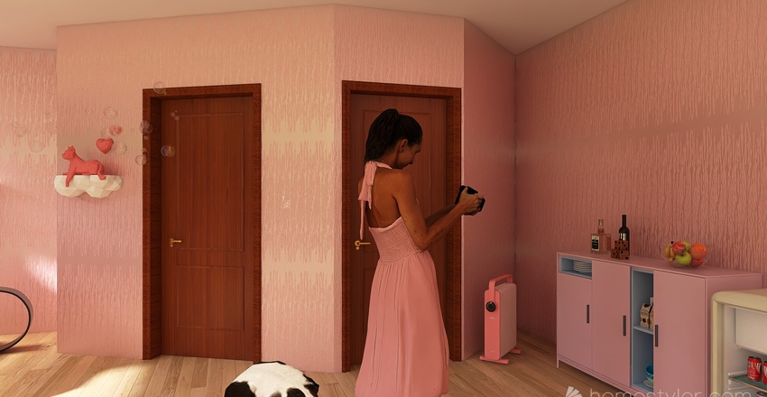 #TeaBreakContest - Pink 3d design renderings