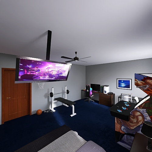 Room for tech CEO son 3d design renderings