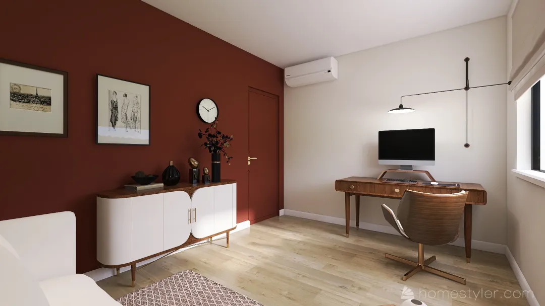 Home office Marzanki 3d design renderings