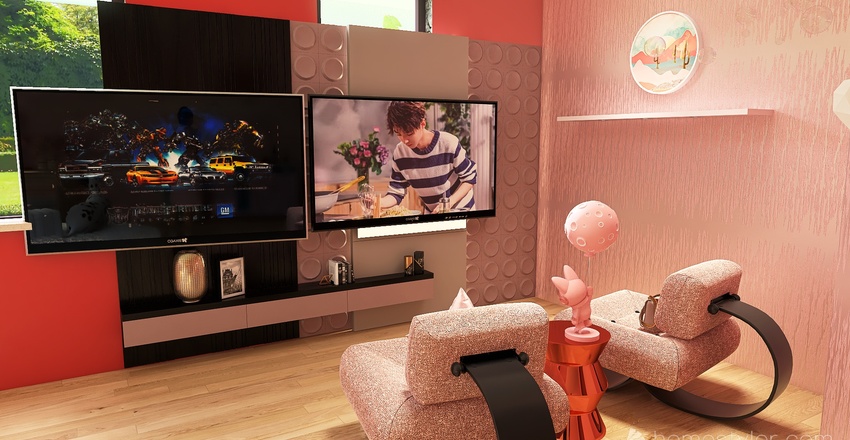#TeaBreakContest - Pink 3d design renderings