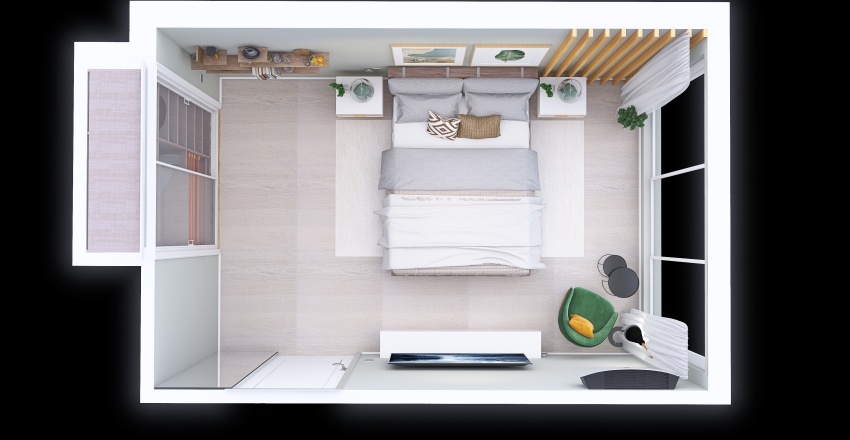 09.03 Спальня для Алены 3d design renderings