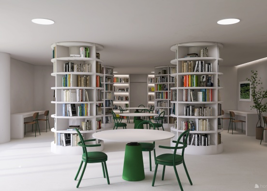 Modern Waves Library Design Rendering