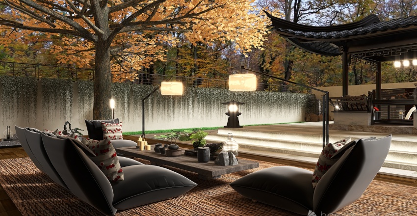 #Teabreakcontest_Tea Garden 3d design renderings
