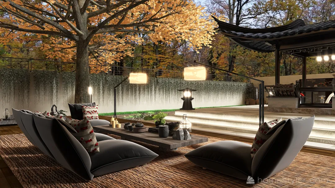 #Teabreakcontest_Tea Garden 3d design renderings