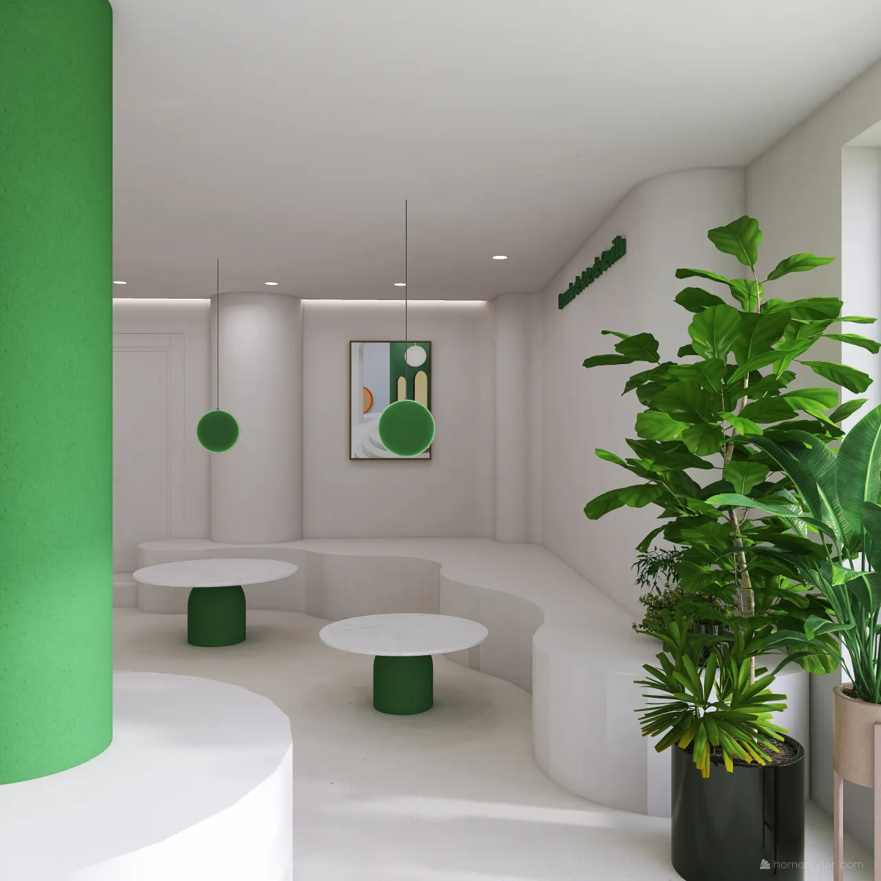 Modern Green UnnamedSpace 3d design renderings