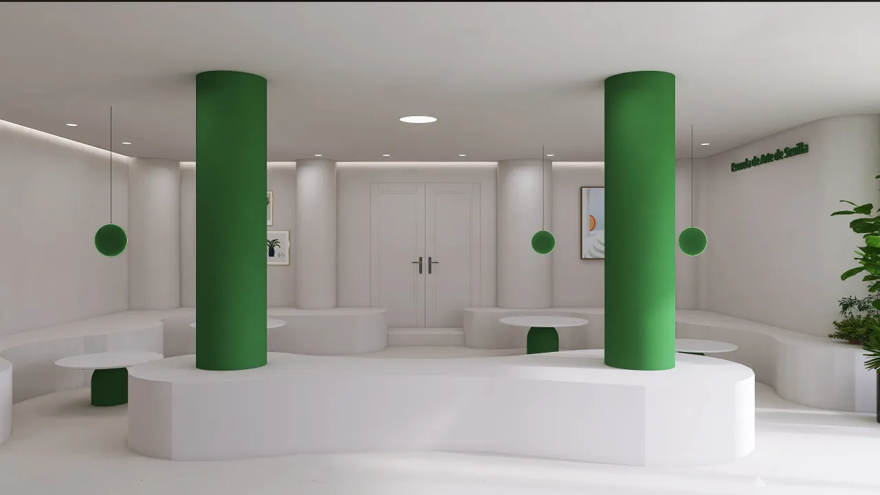 Modern Green UnnamedSpace 3d design renderings