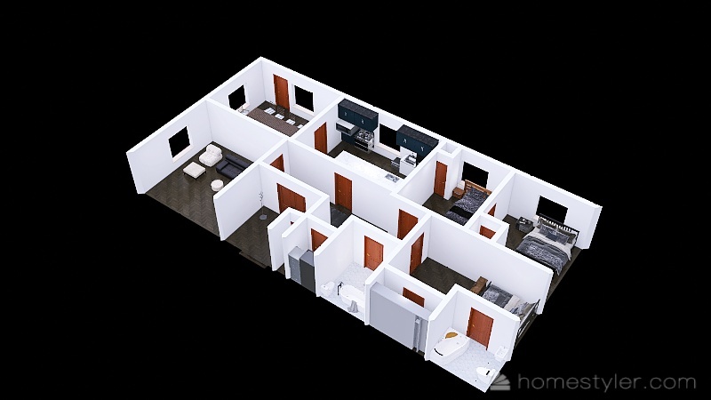 Tech House Design 3d design renderings