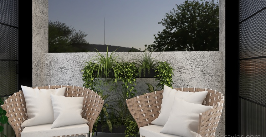 Rooftop Terrace 3d design renderings