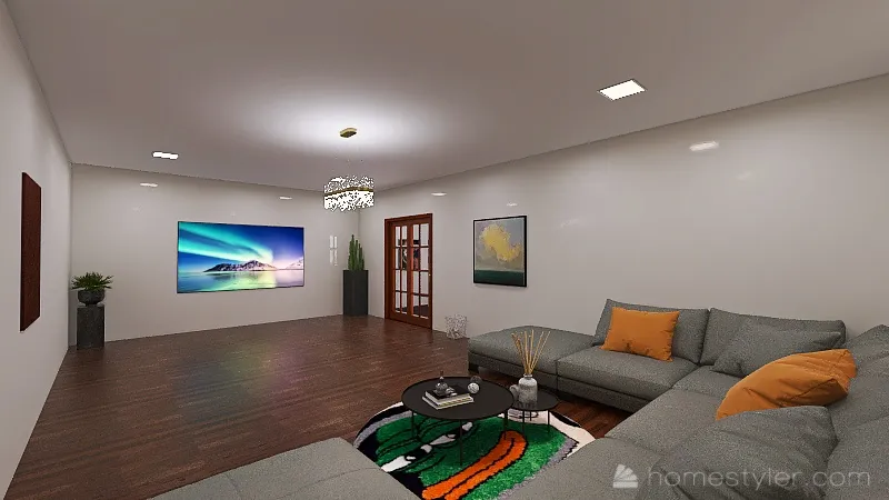 Modern Cali Home 3d design renderings