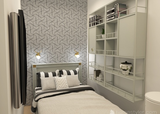 Very Narrow Bedroom Design Design Rendering