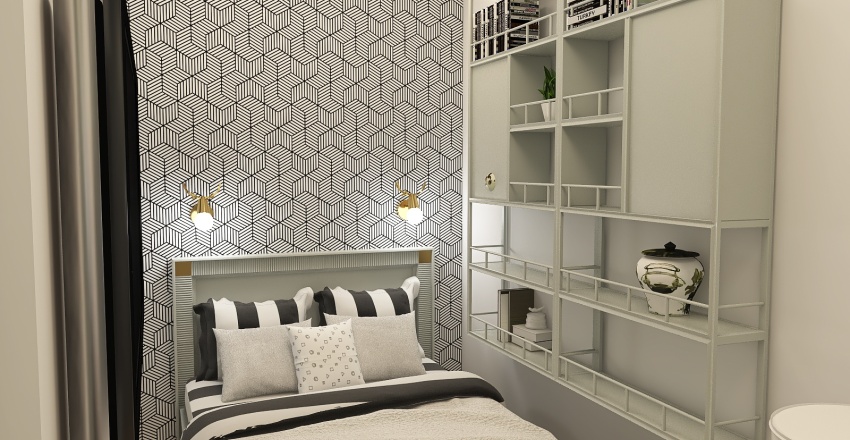 Very Narrow Bedroom Design 3d design renderings