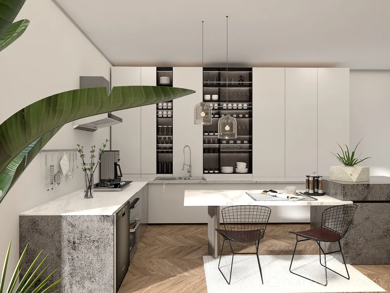 Kitchen 3d design renderings