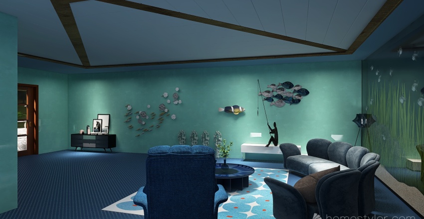 #HSDA2021Commercial  - Fish Home 3d design renderings