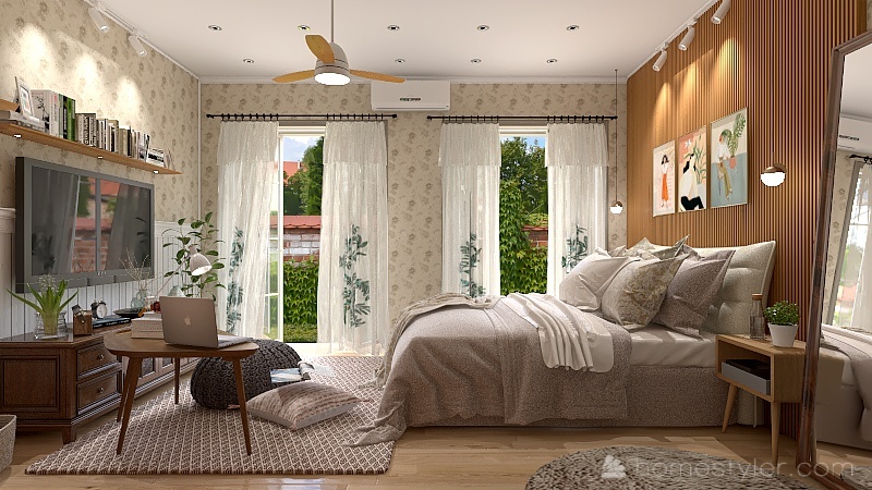 Aesthetically Pleasing Minimalist Korean Bedrooms 3d design renderings