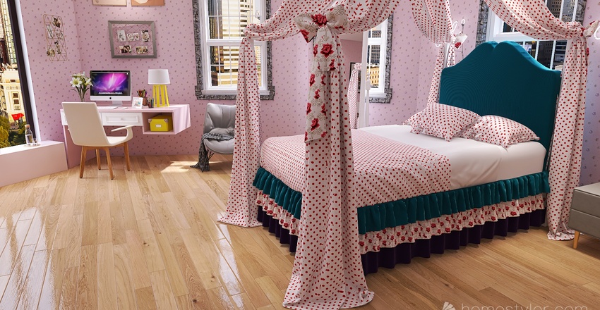 Bedroom1 3d design renderings