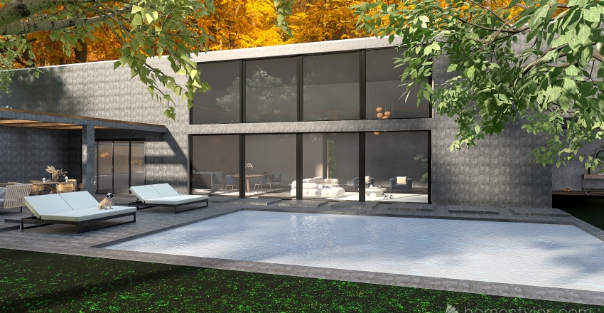 Industrial house design 3d design renderings