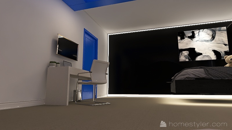 my personal bedroom 3d design renderings
