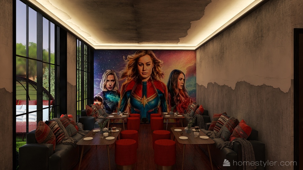 #Teabreakcontest women's lounge 3d design renderings
