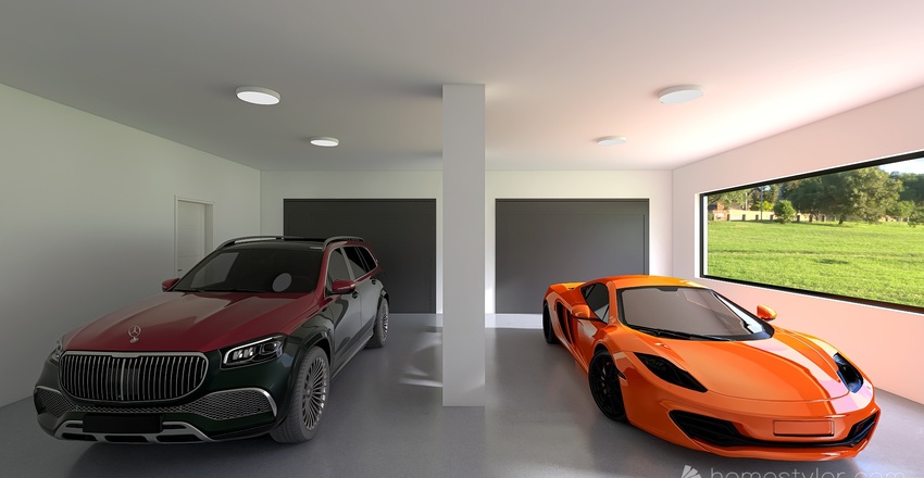 Garage 3d design renderings