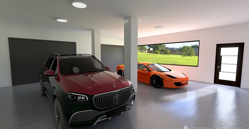 Garage 3d design renderings