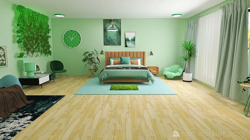#StPatrickContest - Bedroom- 3d design renderings
