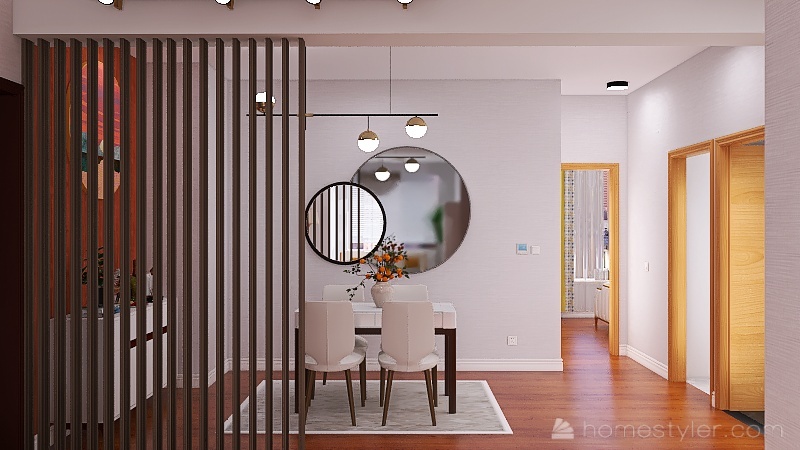 客餐厅 3d design renderings