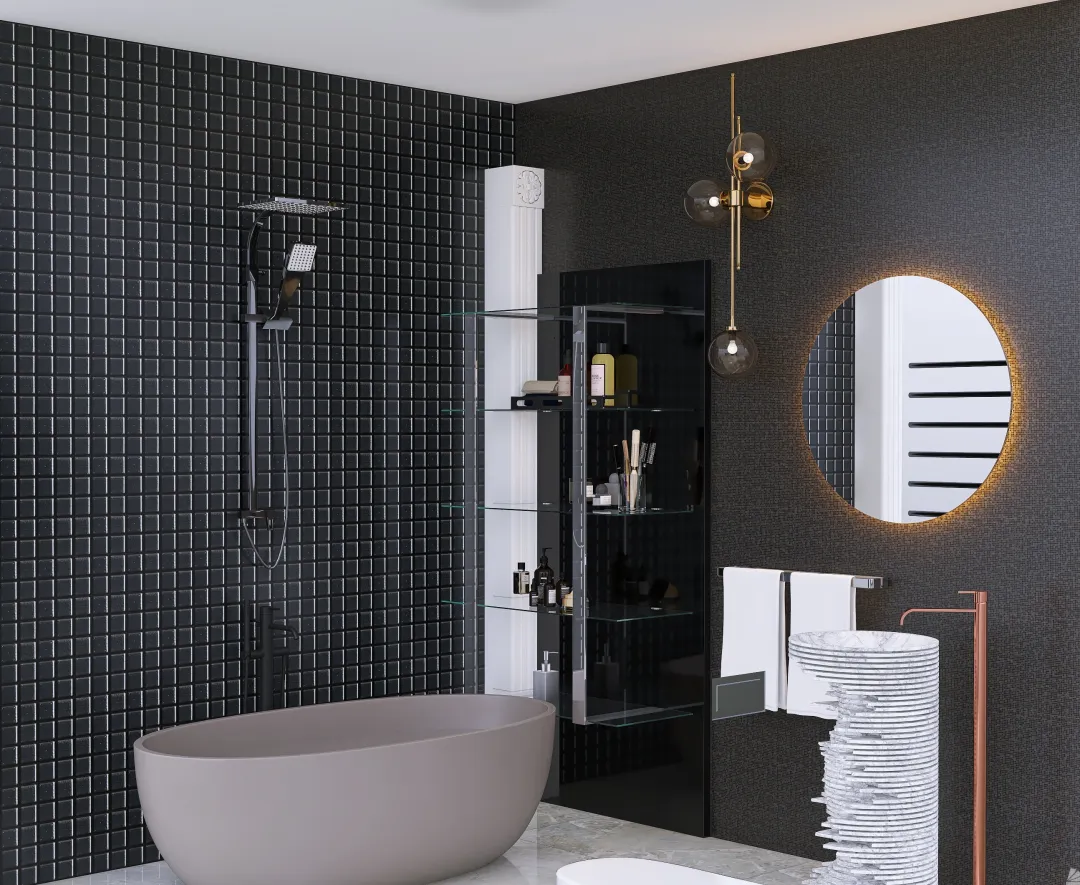 Blacky Bath 3d design renderings