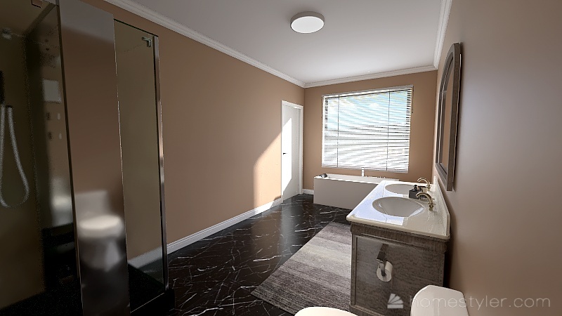 Master Bathroom 3d design renderings