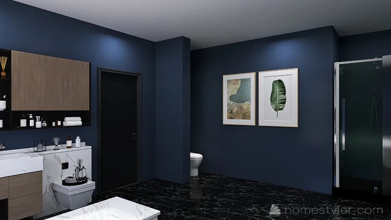 master bath 3d design renderings