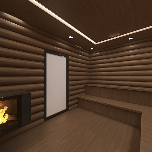 Sauna and Jacuzzi 3d design renderings